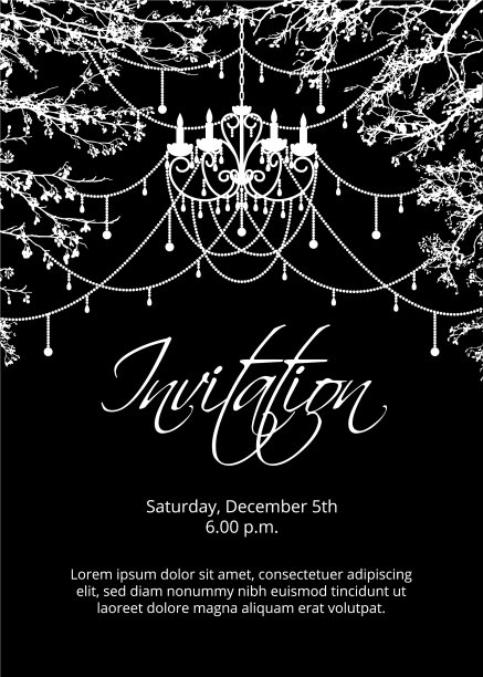 树枝上挂着枝形吊灯图片下载