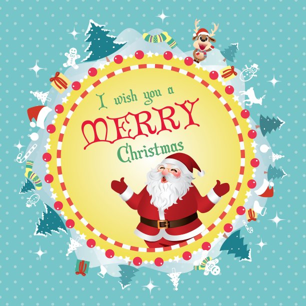 圣诞快乐卡图片下载