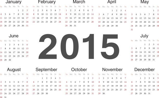 圆2015年日历图片下载