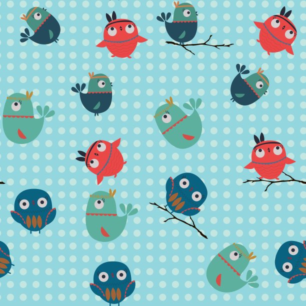 模式与鸟类图片下载