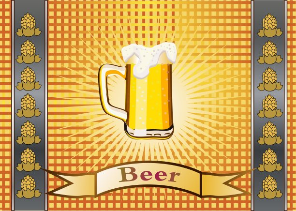 一杯泡沫啤酒图片下载