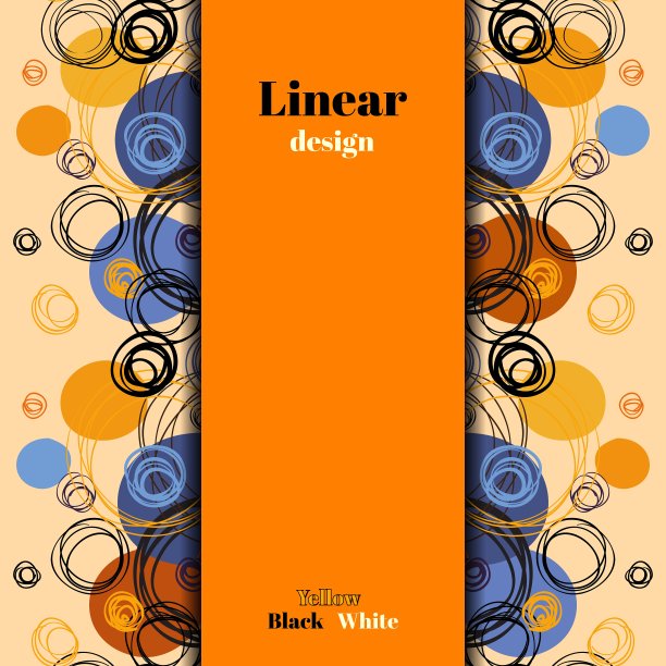 抽象橙蓝色几何背景图片下载