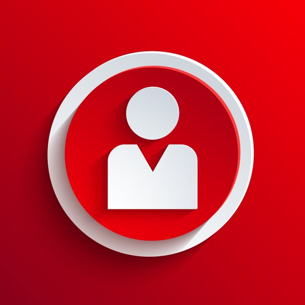 红色圆圈图标Eps10图片下载