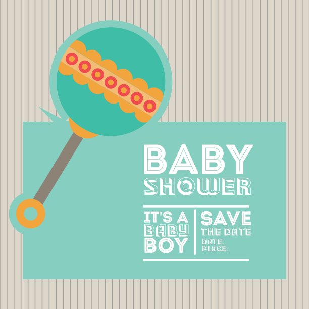 婴儿淋浴设计图片下载