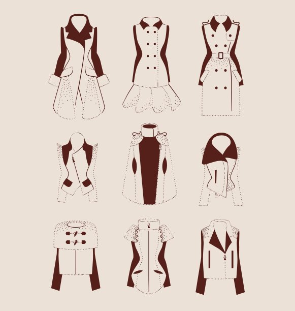 女装外套和夹克衫的收藏图片下载