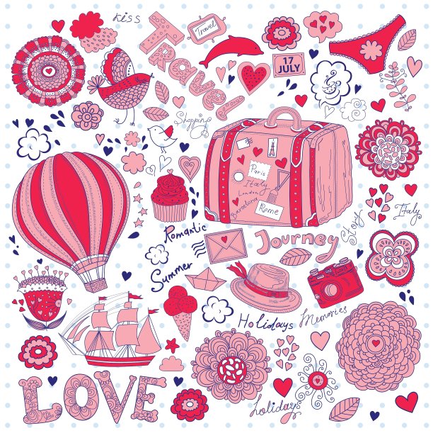 旅行的艺术背景图片下载