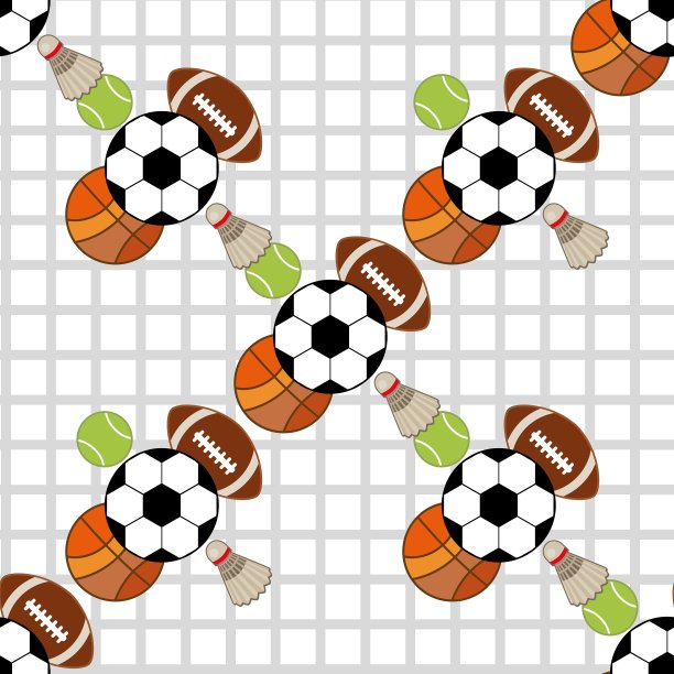 无缝模式与运动图标图片下载