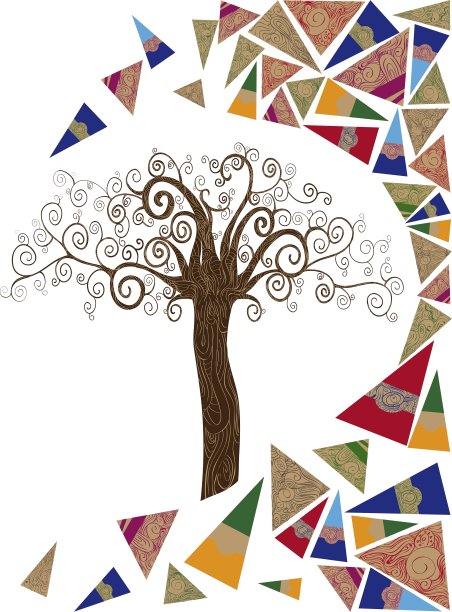 艺术树波概念图片下载