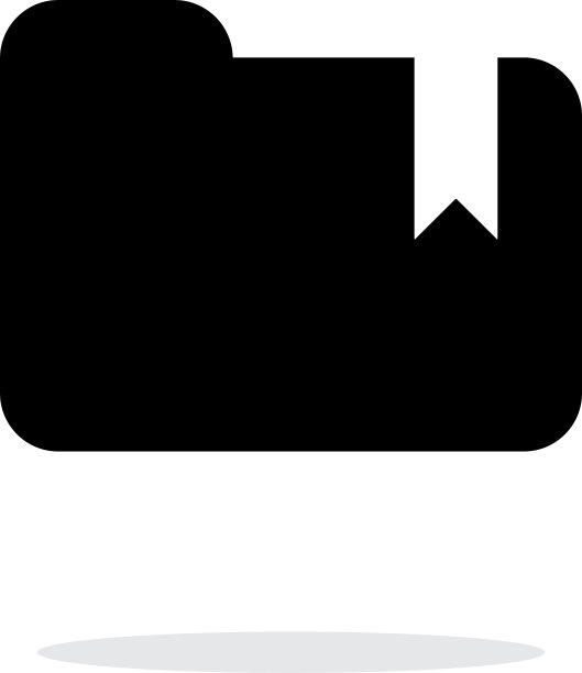 文件夹书签简单的图标上的白色背景图片下载