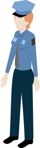 等距女警察图片下载