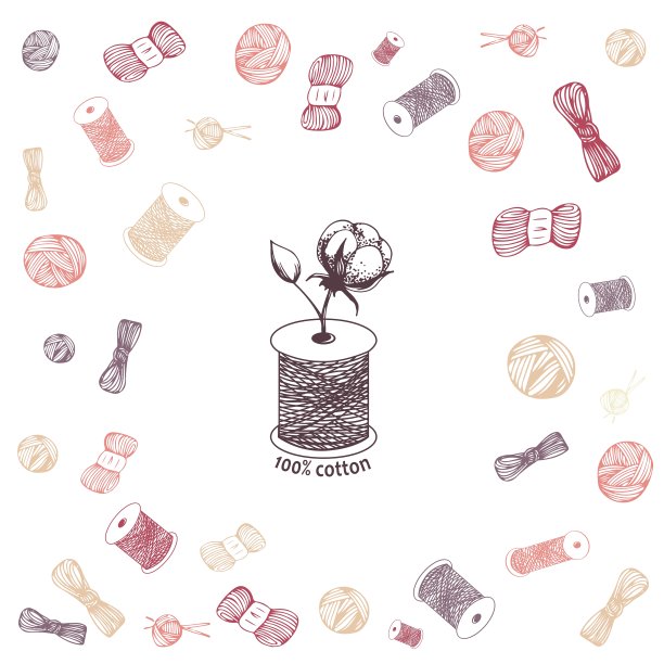 针轴上的棉花花图片下载