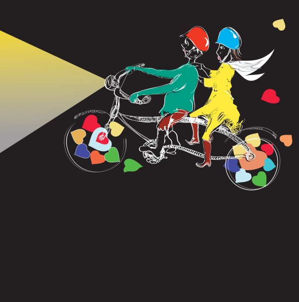 几个骑自行车图片下载