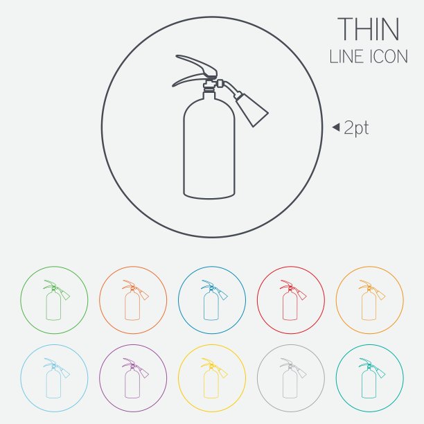 灭火器标志图标消防安全标志图片下载