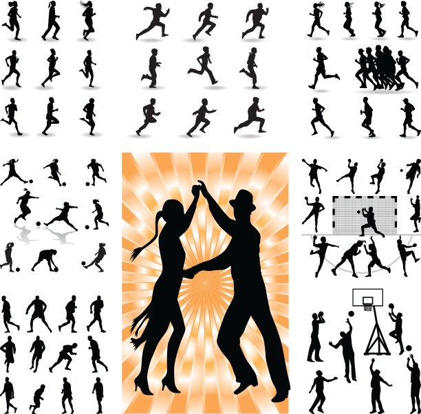 混合人轮廓图片下载