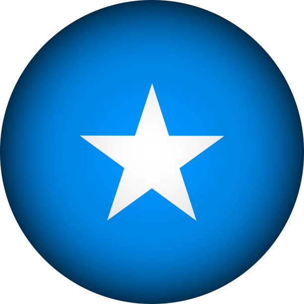 索马里国旗按钮图片下载