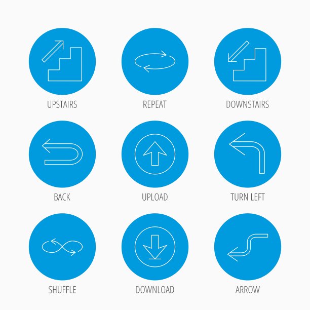 箭头图标下载重复线性标志图片下载