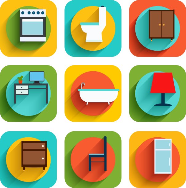 室内家具图标图片下载
