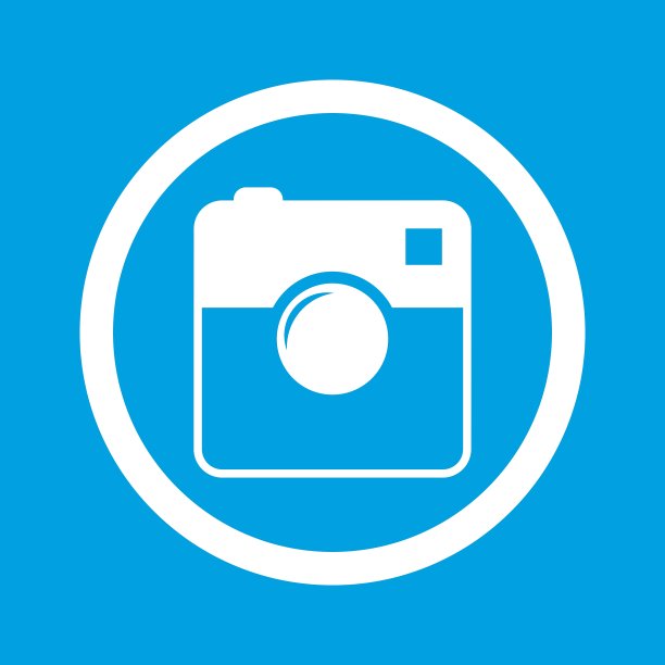 方形相机标志图标图片下载