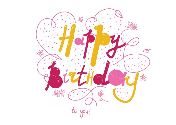 生日快乐的题词贺卡或图片下载