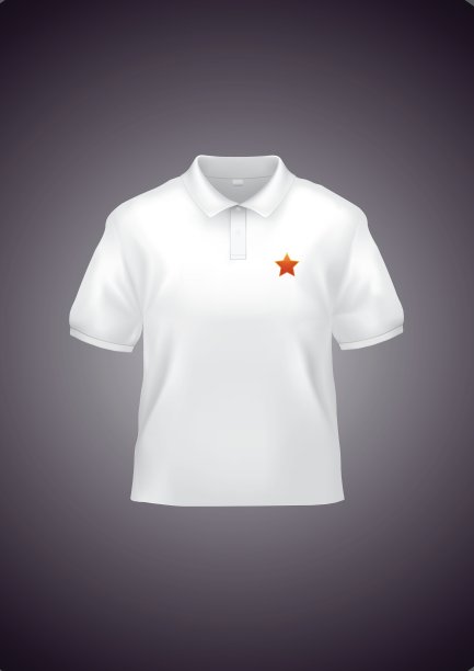 白色马球衬衫图片下载