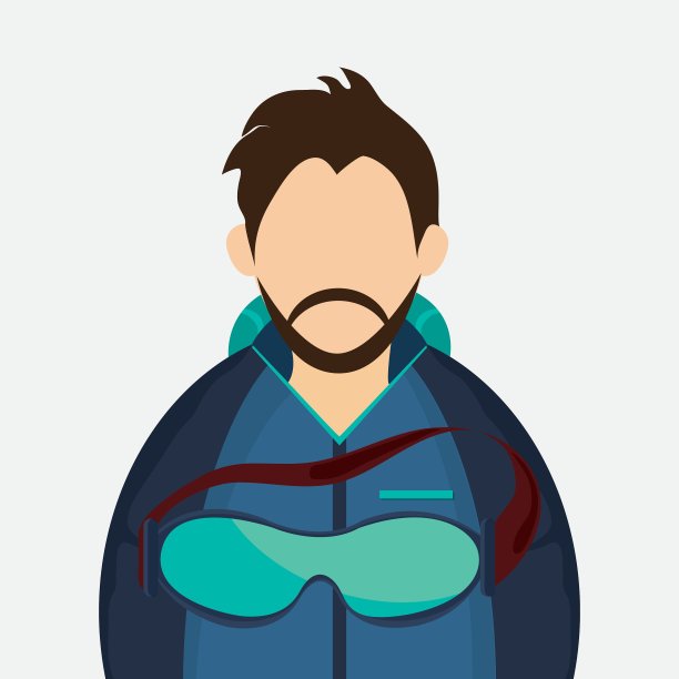 冬季设计运动图标丰富多彩图片下载