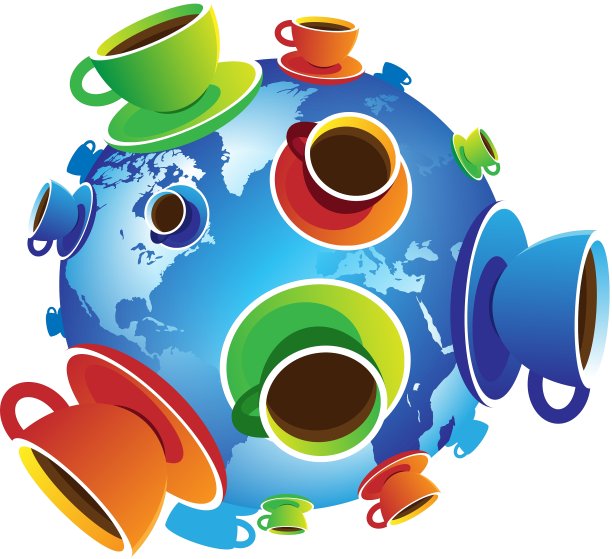 咖啡世界隔离图片下载