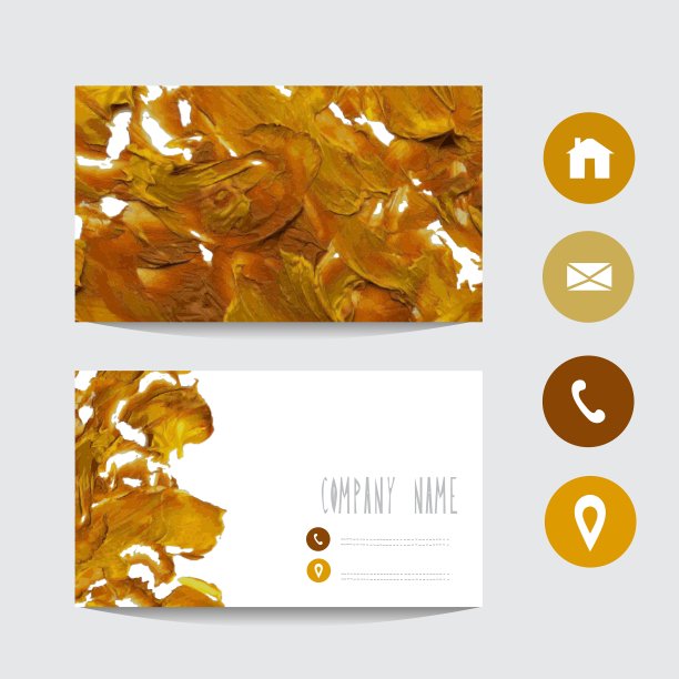 油彩名片图片下载