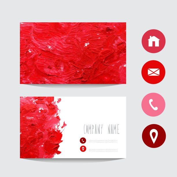 油彩名片图片下载