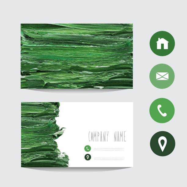 油彩名片图片下载