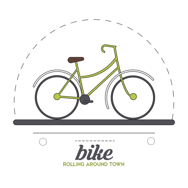 自行车的生活方式设计图片下载