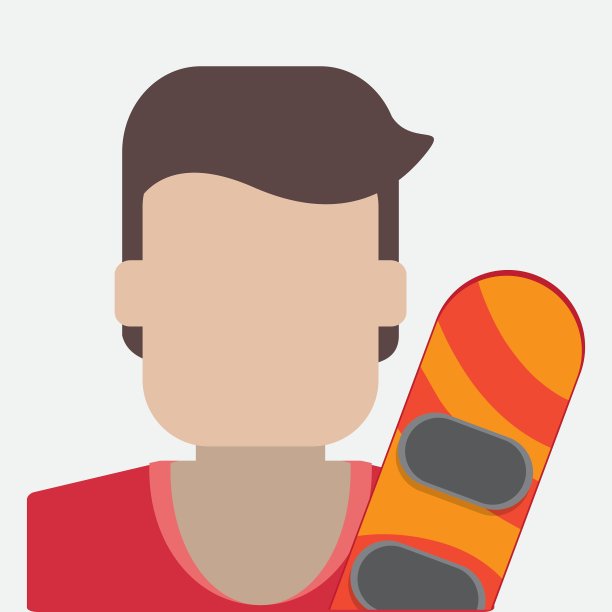 冬季设计运动图标丰富多彩图片下载