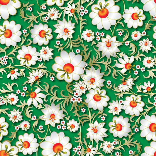 抽象无缝的春季花卉装饰和图片下载