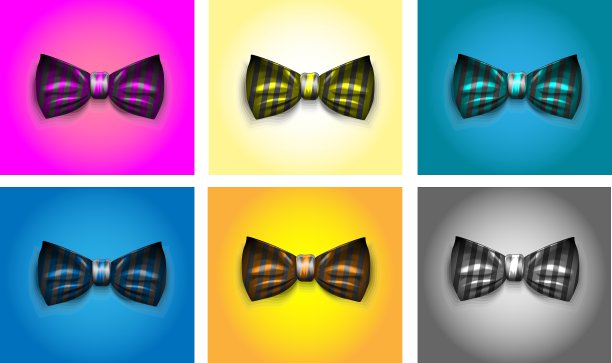 条纹领结图片下载