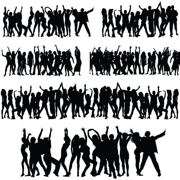 人群轮廓图片下载