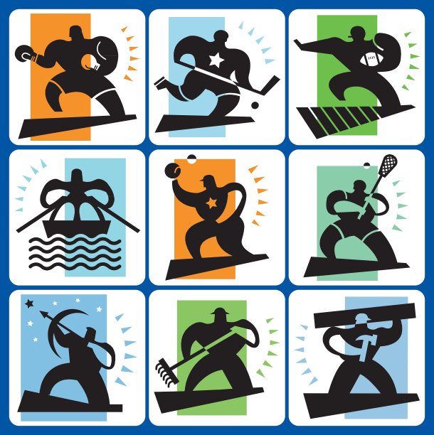 运动象形图图纸图片下载