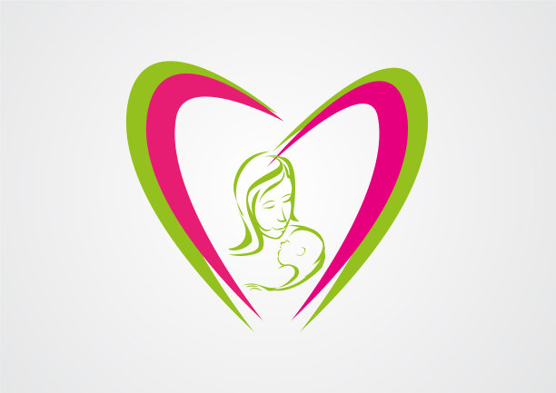 母亲关爱标志eps图片下载