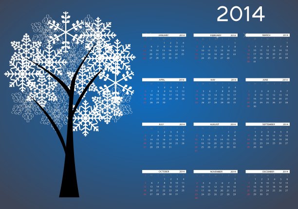 2014年历图片下载