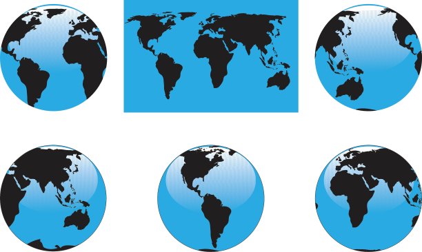 地图和地球仪图片下载