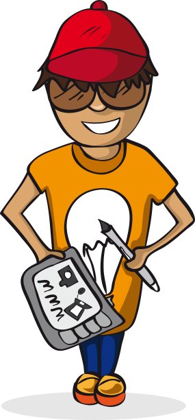 专业平面设计师，卡通人物图片下载