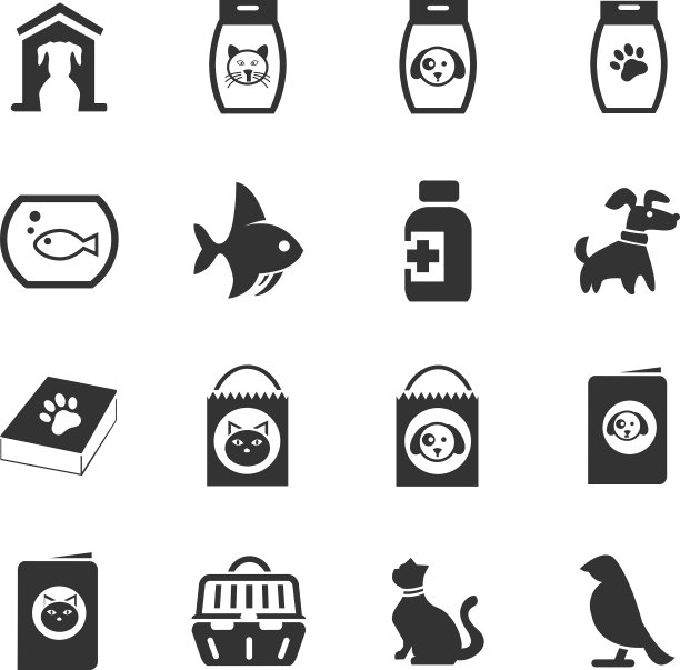 宠物商品图标集图片下载