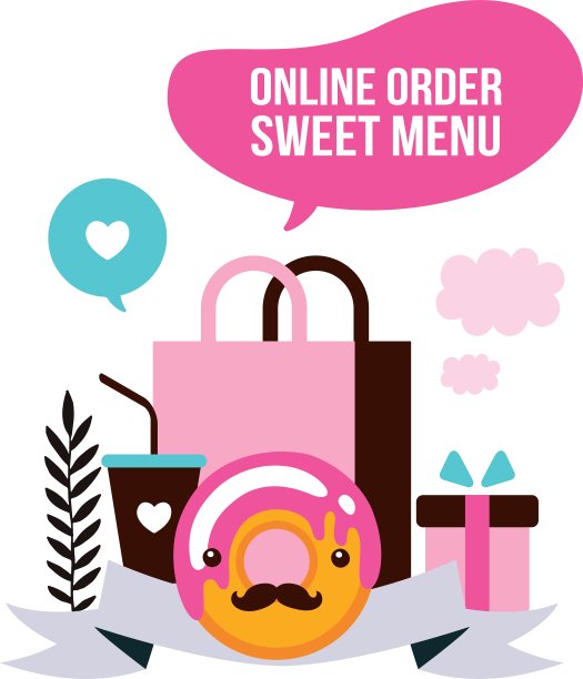送餐套餐，甜点购物，美味可口图片下载