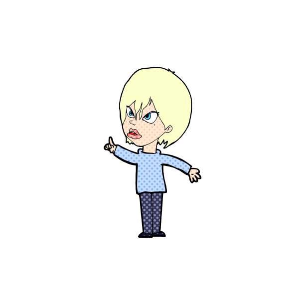 漫画中的女人在争论图片下载