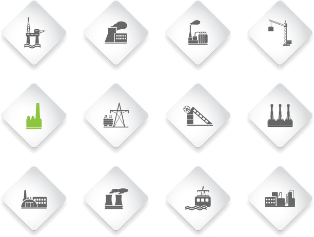 工厂和工业符号图片下载