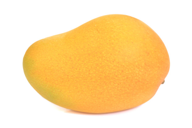 芒果在一个白色的背景股票照片图片下载