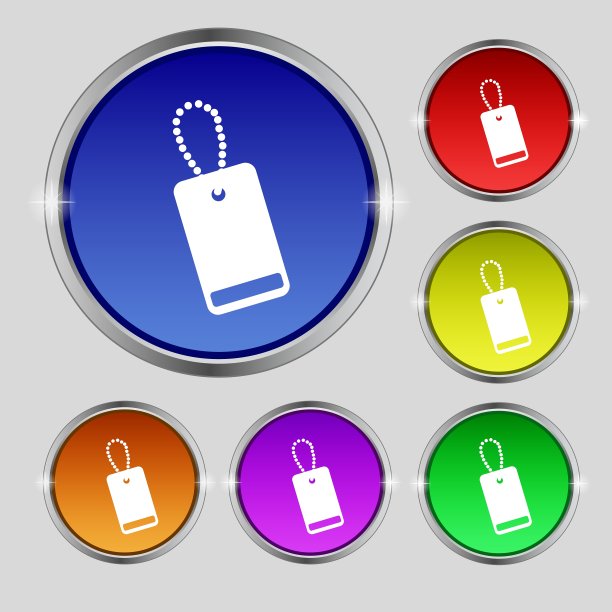 军链图标标志上亮的圆形符号图片下载