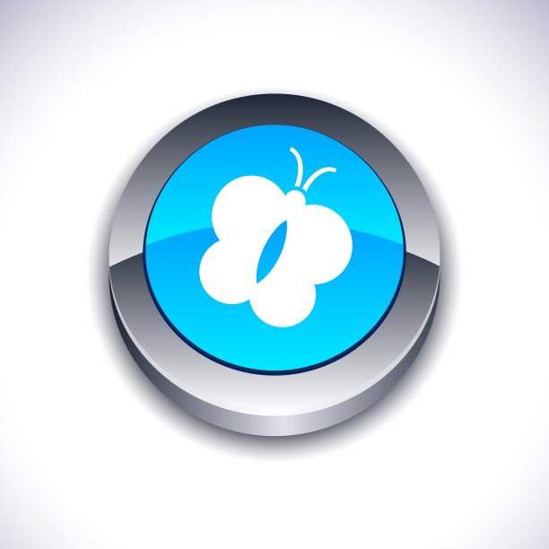 蝴蝶3 d按钮图片下载