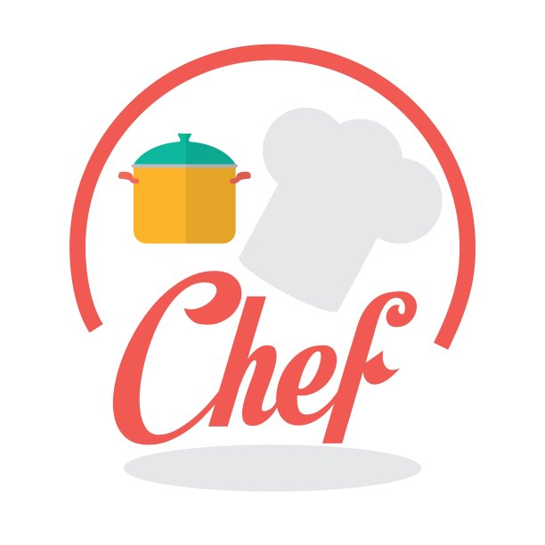 厨师设计供应图标餐厅概念图片下载