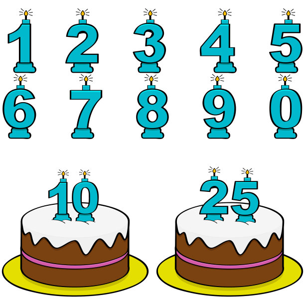 蛋糕和蜡烛图片下载