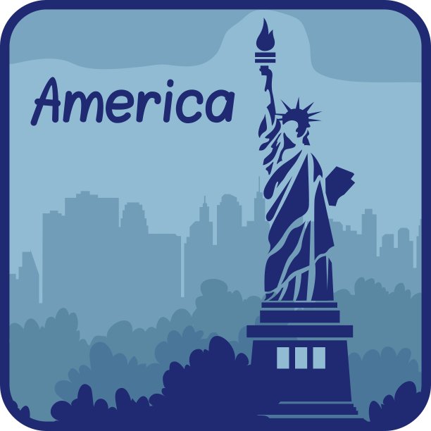 美国的自由女神像图片下载