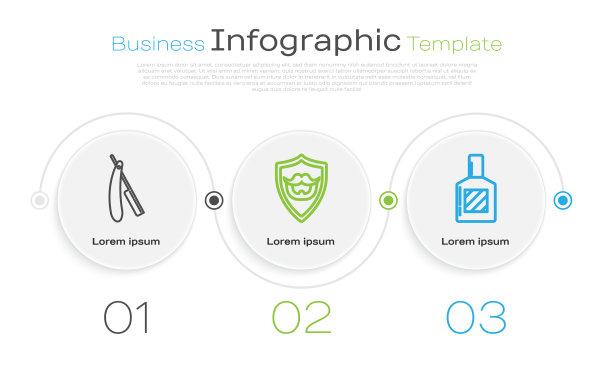 定线直刮胡须和胡子上图片下载